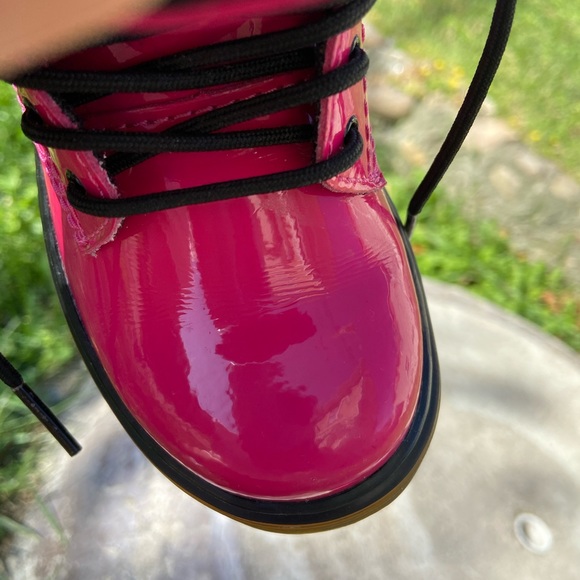 Hot Pink Dr Martens 1460 SOLD OUT ONLINE! - Picture 4 of 7